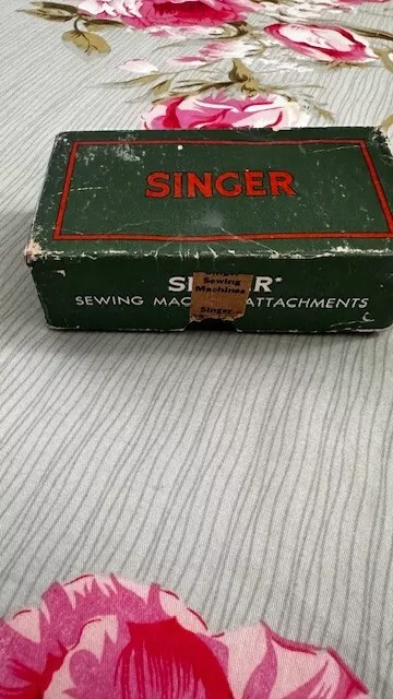 Vintage Singer Sewing Machine Attachments #160809 plus metal 17 bobbins