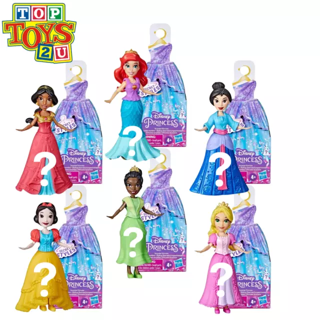 Disney Princess Secret Styles serie 4 figure cieche 3,5" 9 cm - confezione da 6