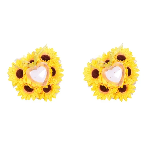 2 piezas Anillo Almohada Flor Anillo Almohada Almohada Portadora