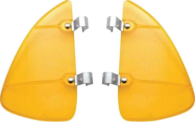 Universal Plastic Vent Window Breezies; Amber