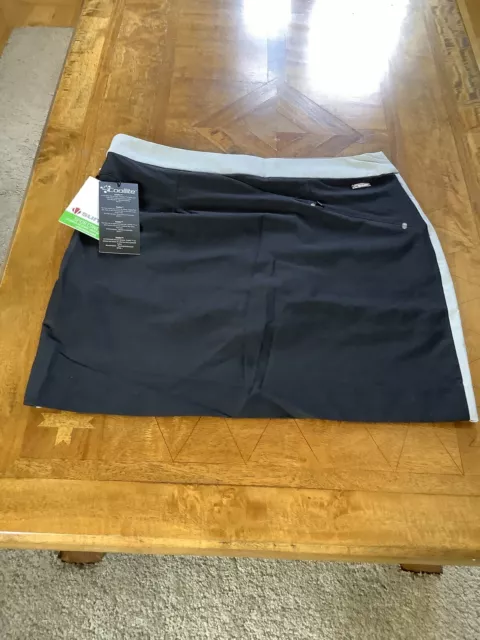 BNWT Ladies Black Golf Skort Size 10/12