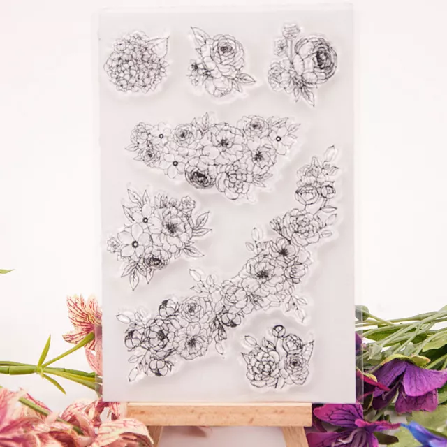Bloom Silicone Clear Stamp for Scrapbooking Embossing Card Making Album Craft