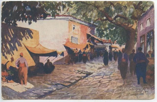 Carte Postale Grece Greece Salonique Marche / Market /  N° 235