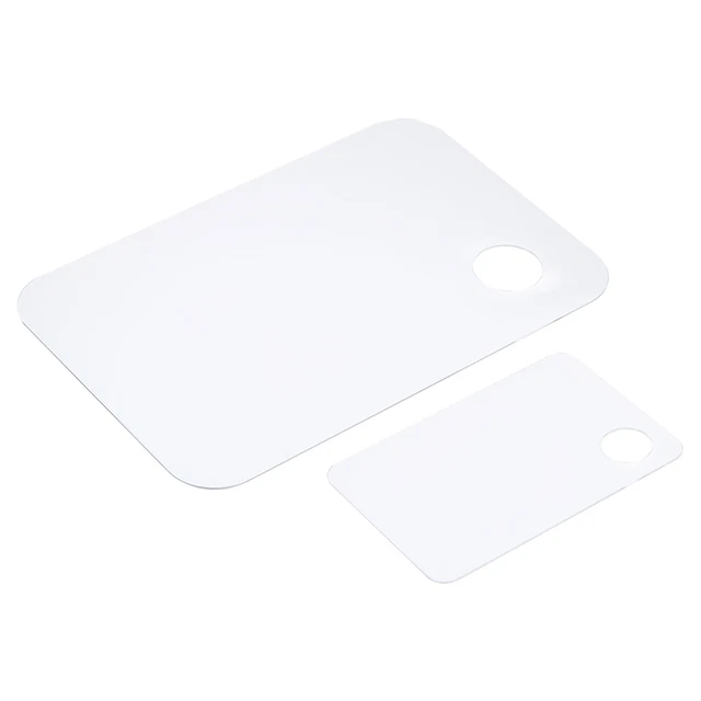 PATIKIL Tavolozza Per Pittura In Legno 9x12: Set Da 3 Palette Con Foro Per Il Pollice, Ideali Per Acquerello E Olio. - 5