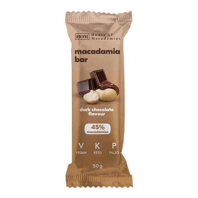 Barretta proteica House of Macadamias Macadamia - Cioccolato 50g