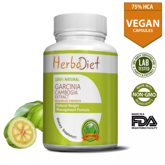 Garcinia Cambogia STRONG Slimming Weight Loss KETO Colon Cleanse Fat Burner Caps