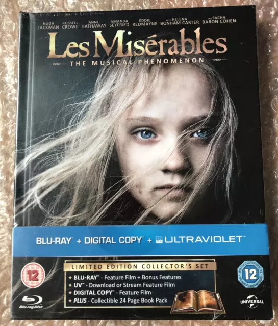 Les Miserables Limited Edition U.K. blu ray Digibook new and sealed