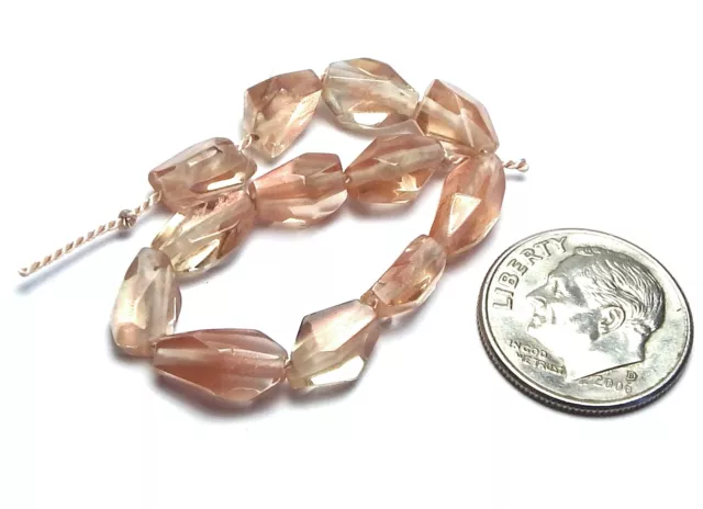 12 pcs OREGON SUNSTONE 8-10mm Nugget Beads AAA NATURAL /N5