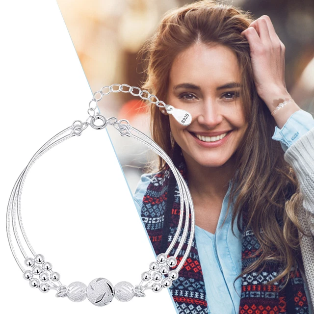Mehrschichtiges Armband Damenschmuck Exquisites geschnitztes Perlen-Luxusarmband