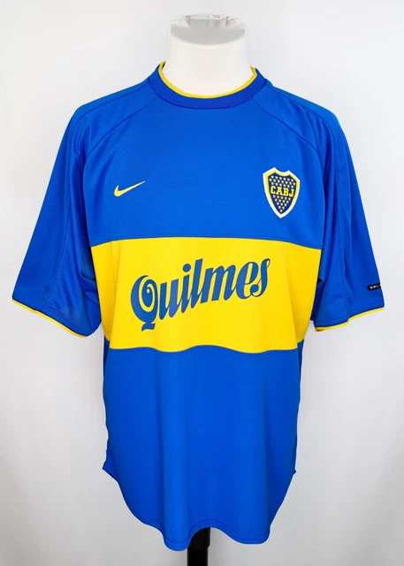 Ca Boca Juniors 2000 Home Shirt L - Maglia Nike Vintage - Maglia Riquelme #10