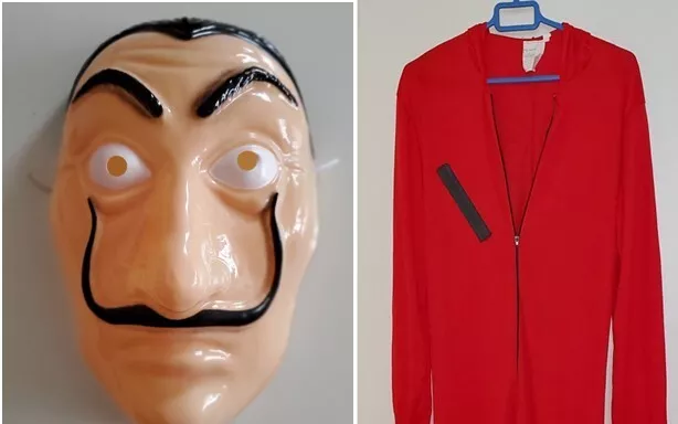 Deguisement La Casa De Papel Combinaison + Masque Taille S/M