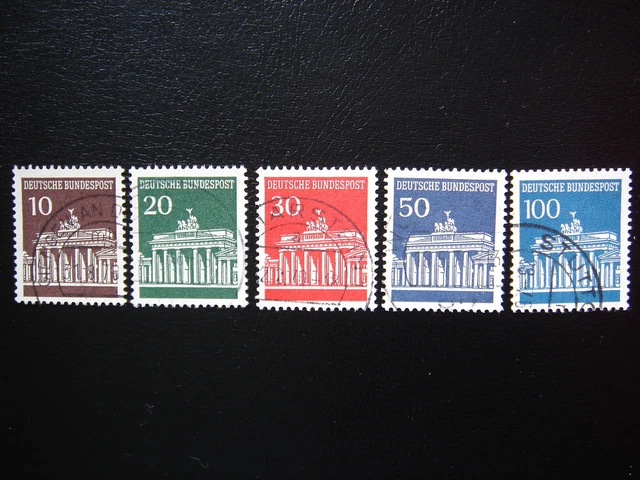 BRD Nr. 506-510 Brandenburger Tor Satz gestempelt