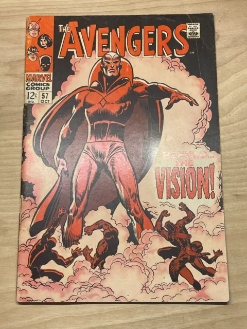 AVENGERS #57-1st appearance of THE VISION-KEY ISSUE-Silver Age 1968