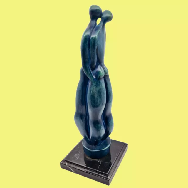 Désign Statue sculpture figurine bronze cire perdue couple Philippe Jamin n° 1/8