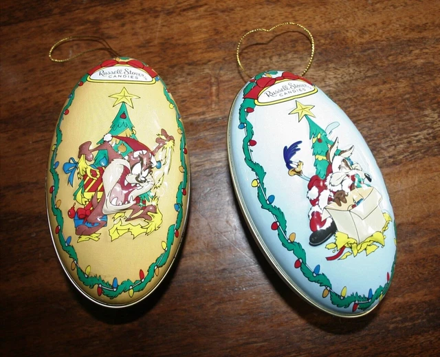 1997 LOONEY TUNES Christmas Ornaments SET Tasmanian Devil Russell