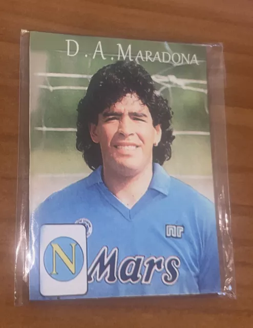 1- Calamita DIEGO ARMANDO MARADONA Napoli Magnete 6x8 Cm calcio Collezione