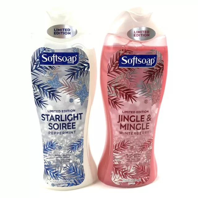 Lot 2 Softsoap Limited Edition Jingle Mingle Starlight Soirée Body Wash