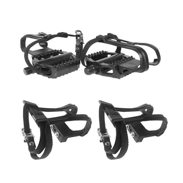 Pédales Miche Vintage Avec Clips Et Sangles - Pour Vélo Course Ou Route