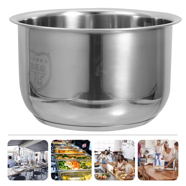 Ciotola Cottura Riso Pentola Interna Per Cuociriso BESTonZON - Rivestimento Antiaderente In Acciaio Inox Pentola Antiaderente 2L - 9