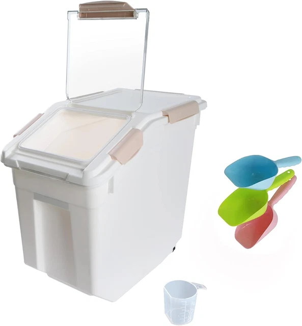 AIRTIGHT FLOUR STORAGE Container 25 Lb Rice Storage Container with