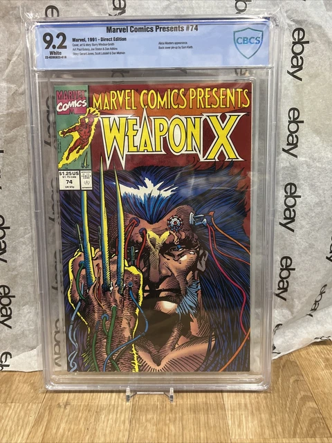 MARVEL COMICS PRESENTS #74 Cbcs Not CGC 9.2 WOLVERINE ORIGIN Comic New Slab 1991