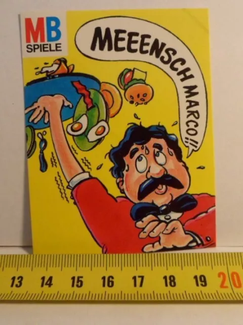 Aufkleber / Sticker 70er/80er/90er-Jahre. MB Spiele. Meeensch Marco!!