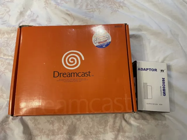 Sega Dreamcast Konsole verpackt NTSC-J UK Netzteil - getestet funktionsfähig