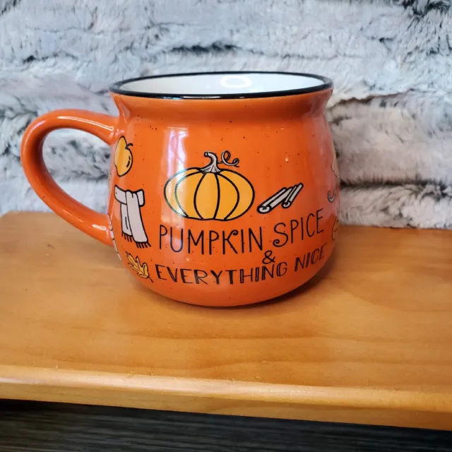 Wild Sage Pumpkin Spice and Everything Nice Mug Coffee Tea Cocoa Cup 15oz Orange