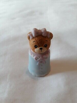 Vtg. Enesco Lucy and Me Bear 2 in. Thimble Lucy Rigg 1988