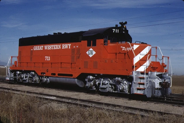 Great Western Railway EMD GP9 Kodachrome original Kodak Slide