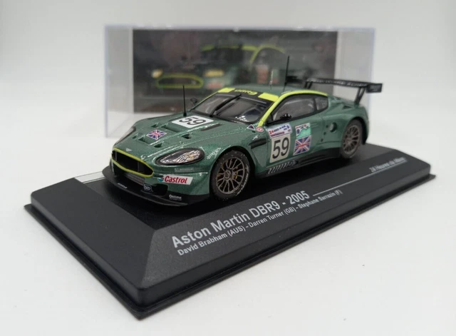 ASTON MARTIN DBR 9 n°69 Le Mans 2006 IXO 1/43 avec défauts