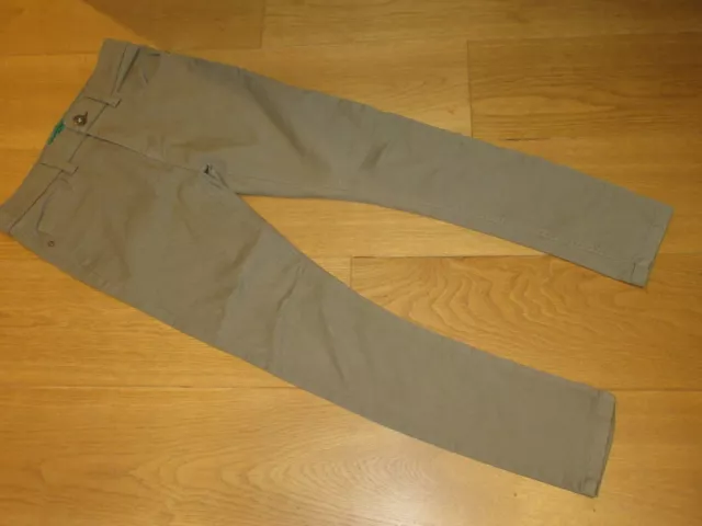 Boys Next brown chino trousers, adjustable waist, age 12 years