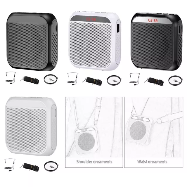 Voice Amplifier with Microphone Headset and Waistband Bluetooth Voice Amplifier