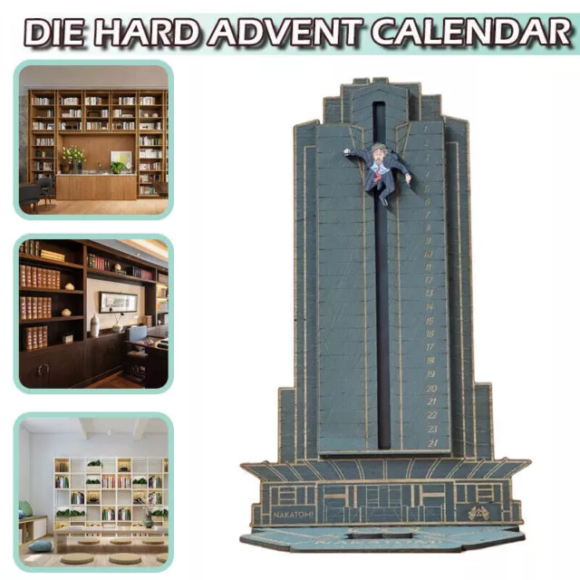 Weihnachten Hans Gruber fällt vom Nakatomi Plaza Adventskalender von Die Hard aa