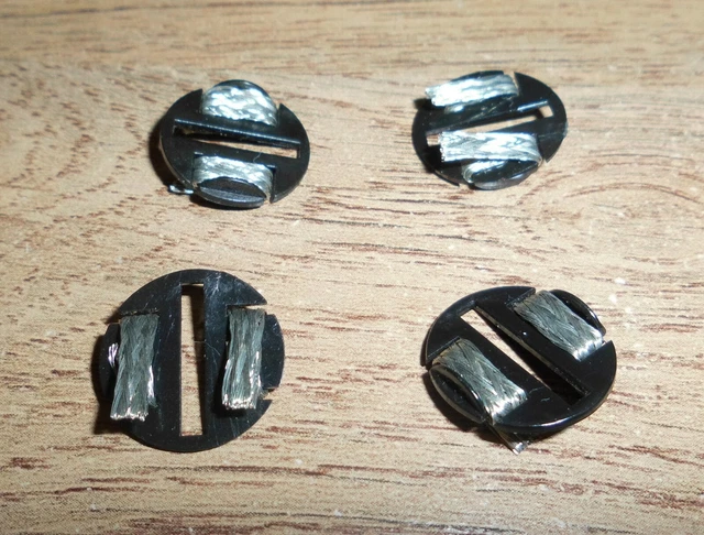 Scalextric 4 brand new easyfit disc eyelet car guide blades - superb spare parts