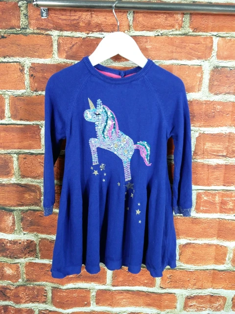 T-Shirt Maglione Bambina Età 3-4 Anni J Lewis Joules M&S Abito Unicorno 104 Cm 3