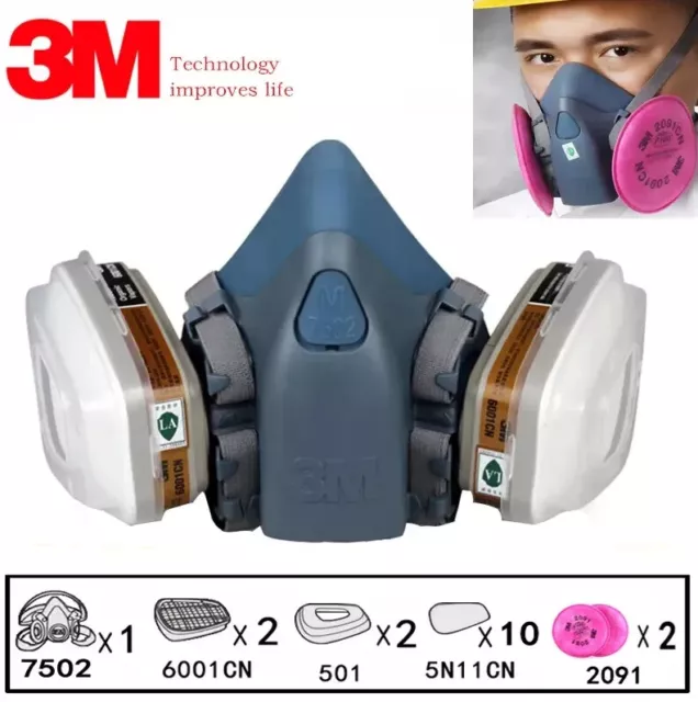 Masque 3M chimique respirateur de protection industriel peinture Bricolage