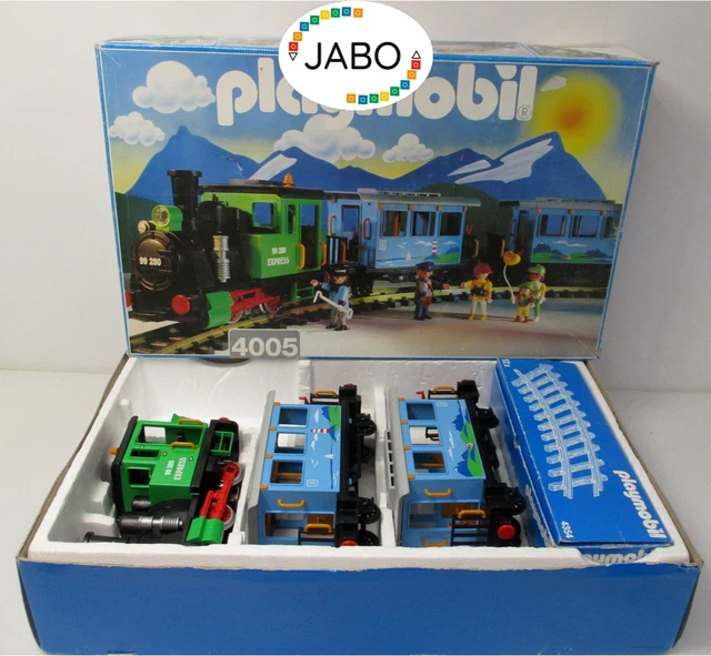PLAYMOBIL® 1.2.3 123 TRAIN BLEU 4 chemin de fer voie ferrée courbe