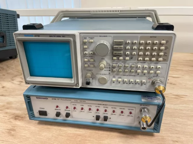Tektronix 2712 9KHz to 1.8GHz Spectrum Analyser with 2706 RF Preselector