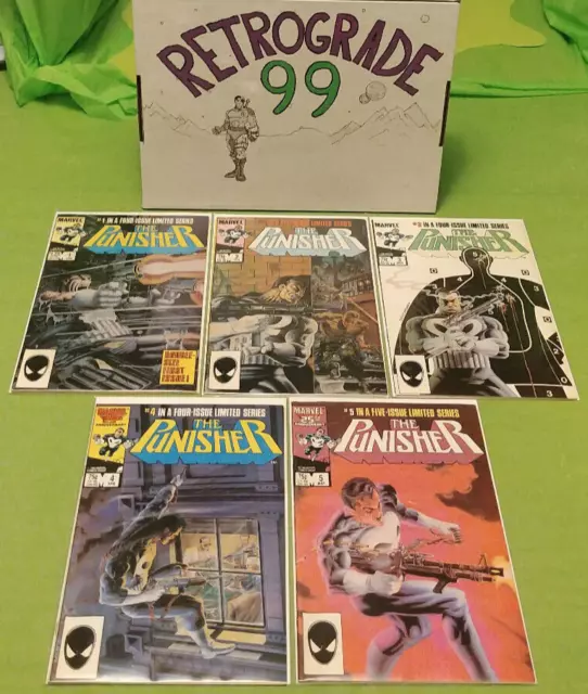 The Punisher #1-5 (Marvel, 1986) Complete Limited Series Mike Zeck 1-5 Set