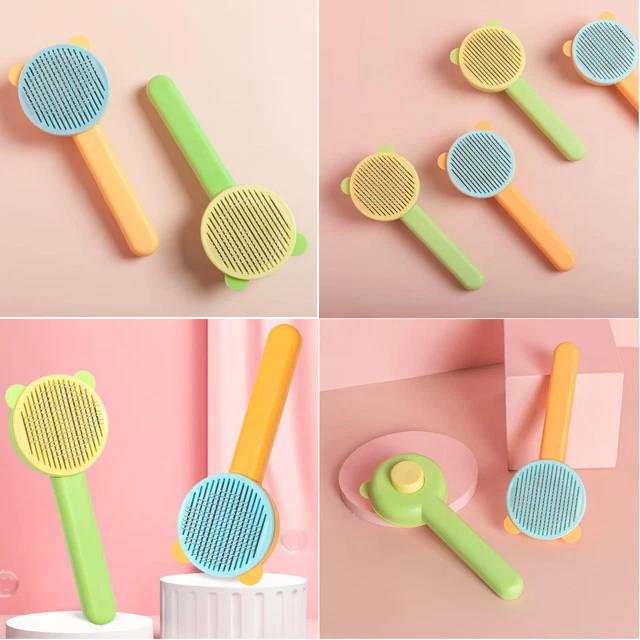 Hair Remover Pet Brush for Dog Cat Grooming Tool Self Cleaning Slicker Comb