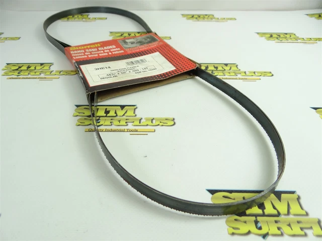 New! Starrett Band Saw Blade 44-7/8" X 1/2" X .020" -14T