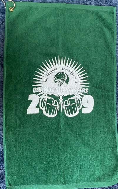 Winking Lizard Taverns World Tour of Beers 2009 Golf Towel