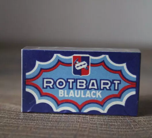 ROTBART Blaulack Rasierklingen Razor Blades OVP foliert VINTAGE Rarität