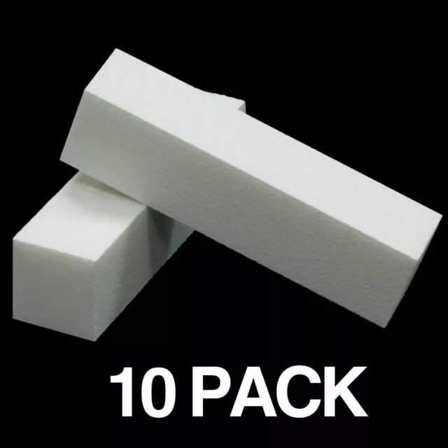 White Buffer Block Acrylic Nail Art Buffing Sanding Block File 1