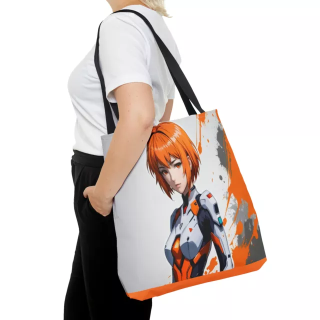 Orange hair anime space hero Tote Bag (AOP)