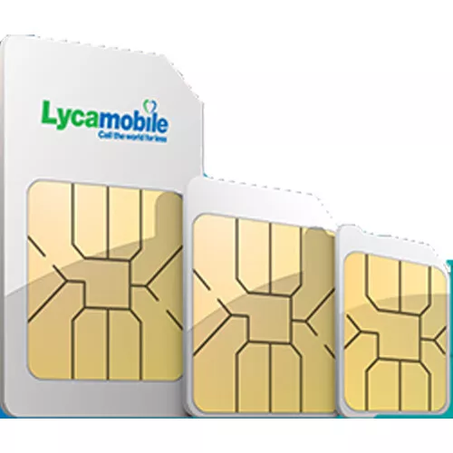 Carte SIM Lyca Mobile Pay as you go Trio standard / micro / nano