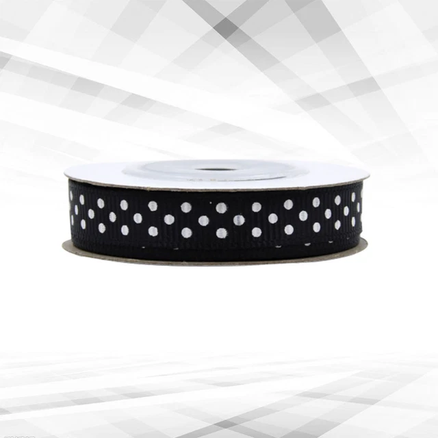 5 Rolls Hair Bows Ribbon Glitter Decor Black Wedding Decor Gift