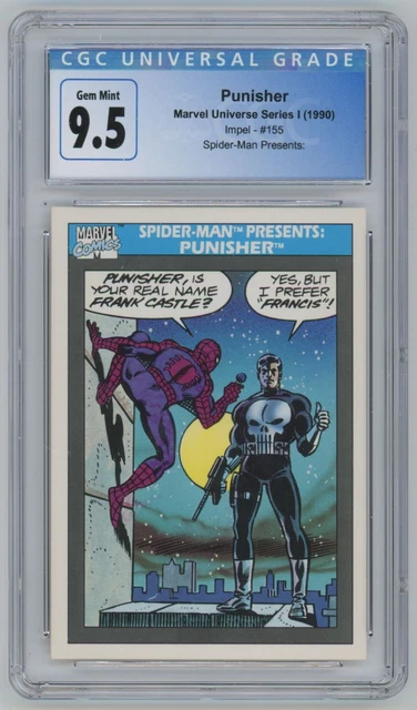 1990 Marvel Universe Series 1 Punisher  CGC 9.5 #155