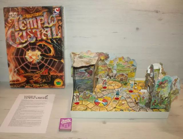 Juego De Mesa "La Maldicion Del Templo Cristal " Made In Spain Años 80 Cefa